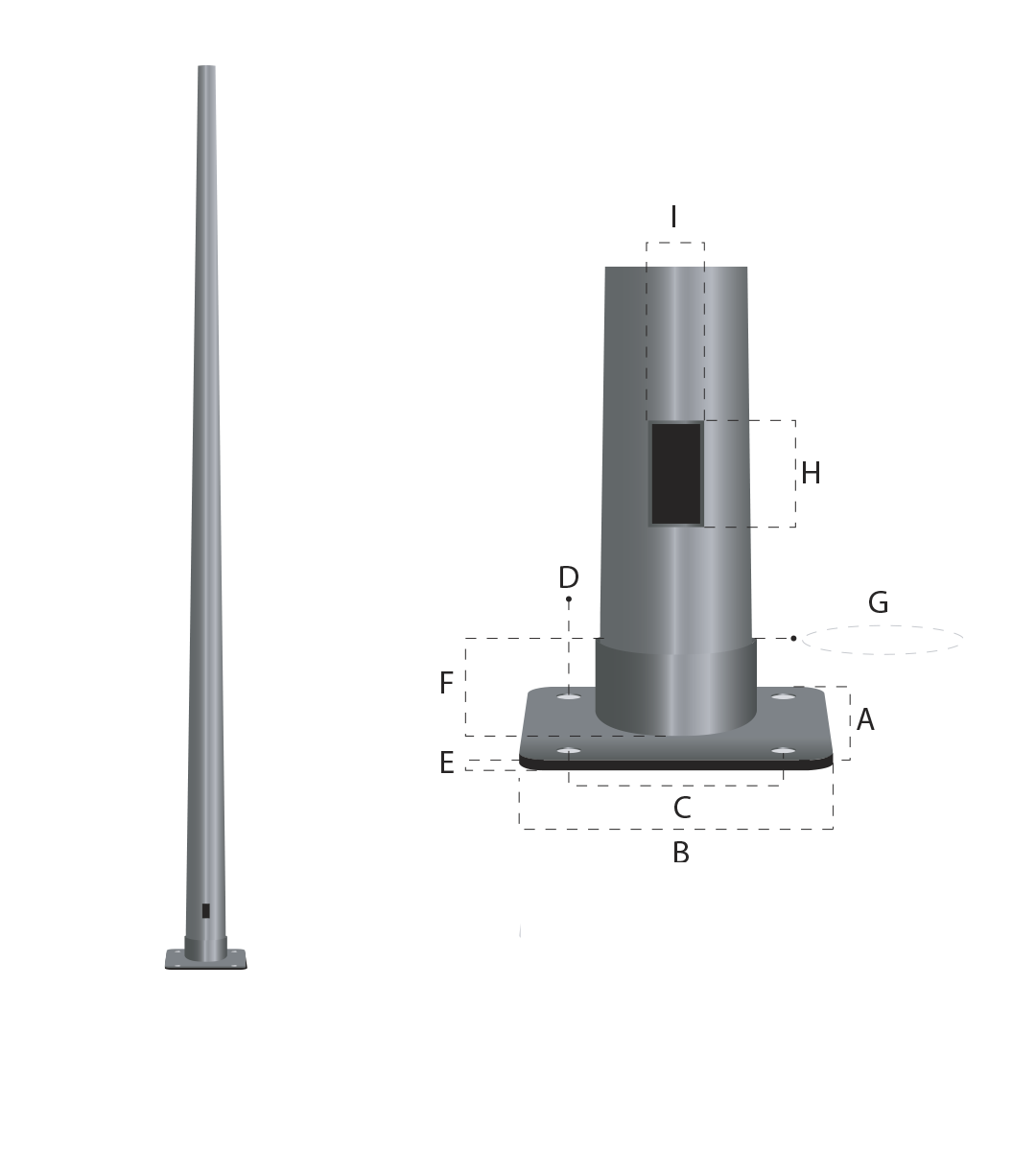 Poste Cónico Circular